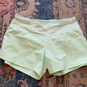 Mint Green Lululemon Shorts size 6